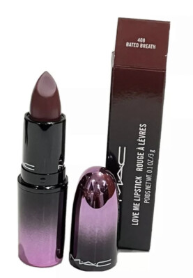 Mac Love Me Lipstick 408 BATED BREATH New In Box DISCONTINUED