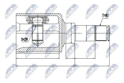 NPW-FR-077 NTY Gelenksatz, Antriebswelle für FORD