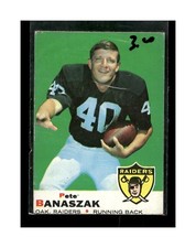 1969 Topps Pete Banaszak Rookie Oakland Raiders #30 football