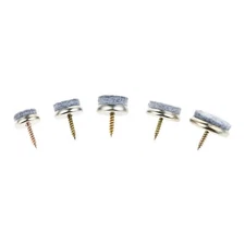 10/20/30Pcs Felt Glide Screw on Furniture Pads Sliders Floor Protection Hardware