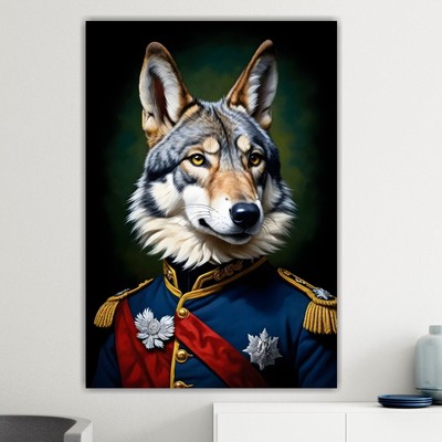 STAMPA SU TELA QUADRO O POSTER Lupo Nobile Arredo casa