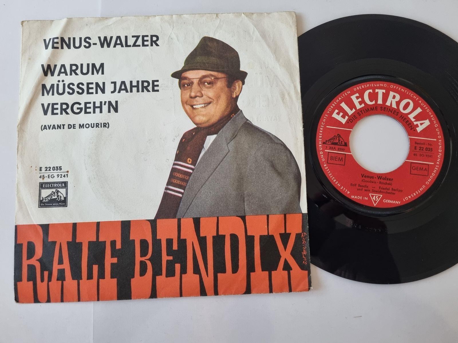 7"" Single Ralf Bendix - Venus-Walzer Vinyl Germany