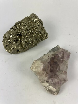 Beautifully Designed Glass Decorative Crafted Stone Lot of 2