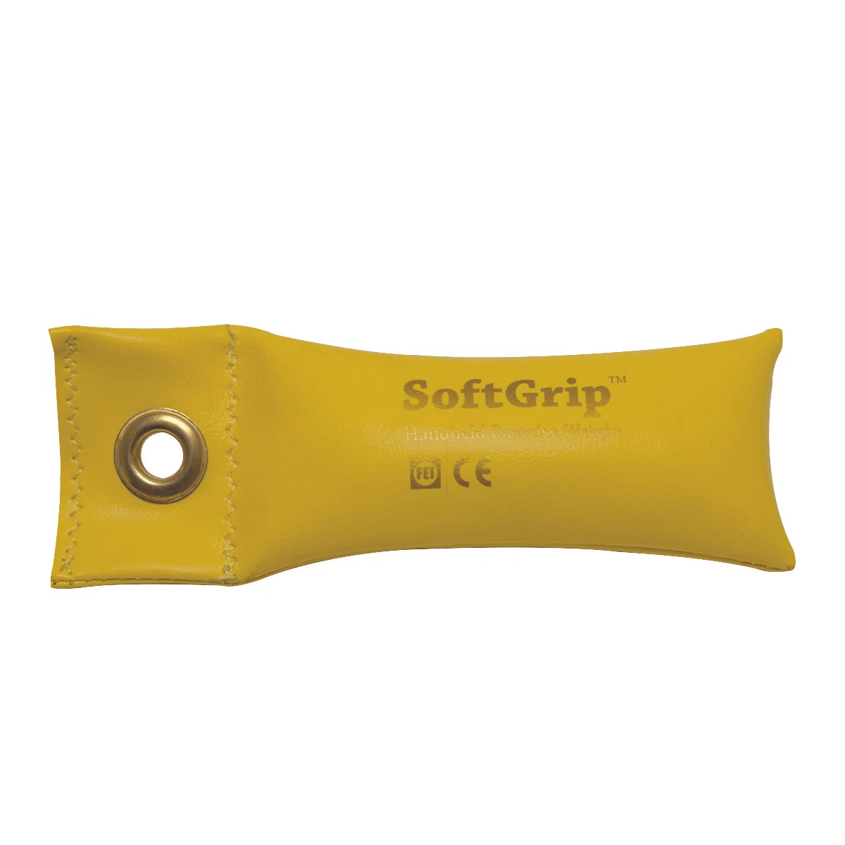 CanDo SoftGrip Hand Weight - 1 lb - Yellow
