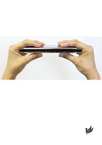 Tombo TOMBO chromatic harmonica in D key with special Tombo band 21 holes 1521 - Image 3 of 3