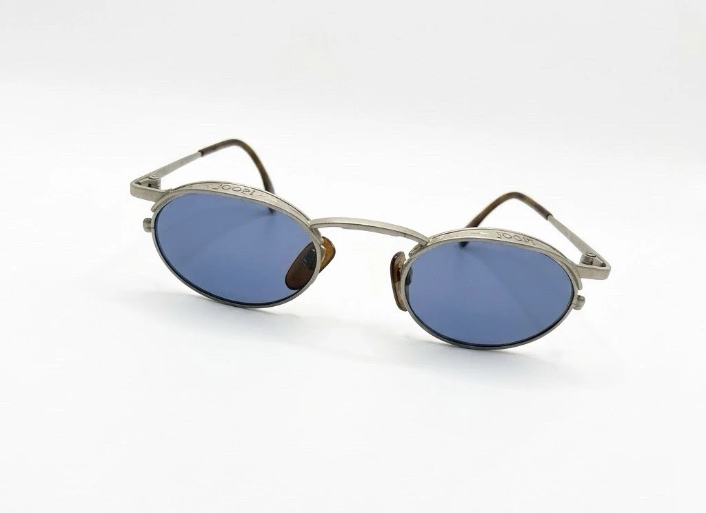 JOOP! Sonnenbrille 8749 Vintage 1990er Silber Blau FMG mit Original Etui