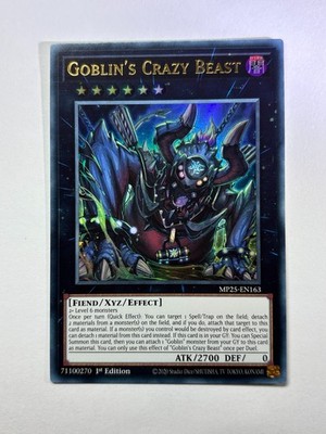 Goblin's Crazy Beast MP25-EN163 Ultra Rare 1st Edition YuGiOh Card NM