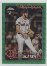 2024 Topps Chrome Update Green Wave Refractor 85/99 Justin Slaten #USC46 0bc0