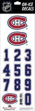 Montreal Canadiens Official NHL Licensed White Helmet Decals