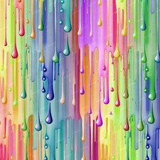 Melting Crayons - 20" x 38" Hydrographic Film Hydro Dipping