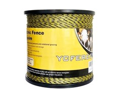 Upgraded Electric Fence Polywire 3366 Feet 3366 Feet,1026 Meters, Yellow.