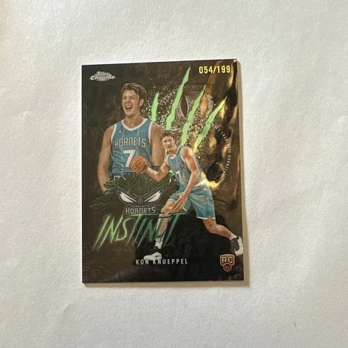 2025 Topps Chrome Kon Knueppel Refractors Green (RAW)