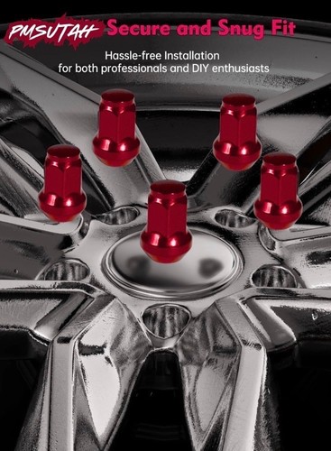 Bulge Lug Nuts 2018 Textron ALTERRA 150 2018–2019 ALTERRA 300 Wheel Rim Nut Red - Picture 7 of 15
