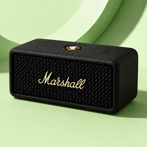 NEW SEALED- Marshall Emberton III Portable Bluetooth Speaker - Black Brass