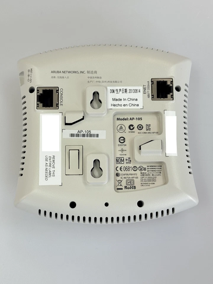 HPE Aruba Networking AP-105 Wi-Fi Access Point 300 Mbps Power over Ethernet PoE - Image 3 of 4