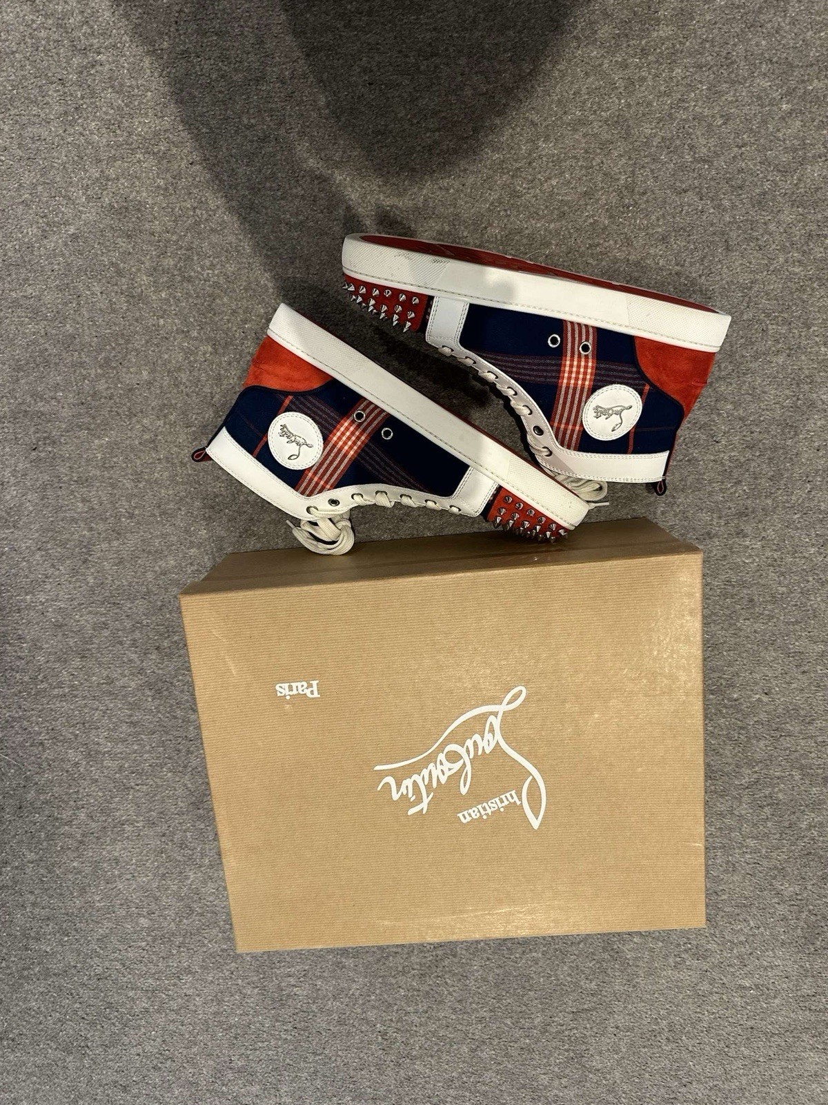 Cristian Louboutin Men's Spiked Trainers image 2