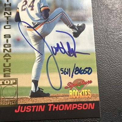 B10 Signature Rookies  1994 Autograph #25 Justin JT Thompson