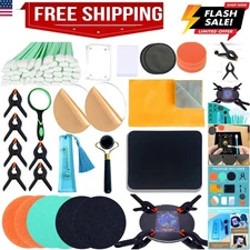 174 Pcs Trading Card Cleaning Care Tool Accessory Kit, Sports Card Care Flatt...