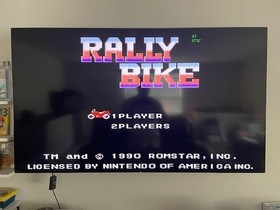 Rally Bike (Nintendo NES) Authentic Cleaned Tested Working