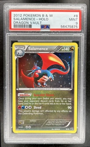 2012 Pokemon Dragon Vault Salamence Holo #8/20 PSA 9