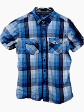 Black Slim Fit Men s Shirt Casual Modern Plaid Size Slim Fit