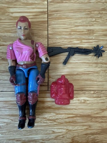 Vintage G.I. Joe Complete Zarana With Earrings And Accessories