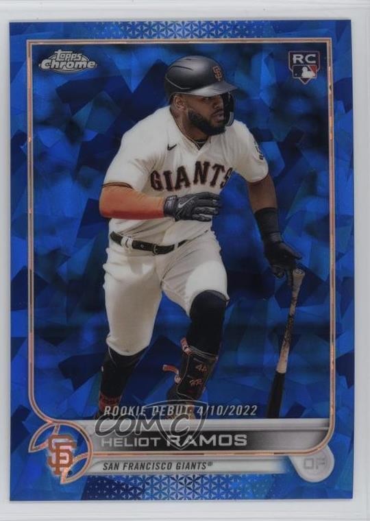 2022 Topps Chrome Update Sapphire Edition Rookie Debut Heliot Ramos #US187 1n4