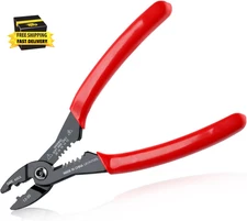 4-In-1 Multi Purpose Electricians Pliers with Wire Cutter, Crimper, Gripper, Str