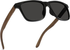 XXL Size Extra Large 156MM Polarized Square Wood Sunglasses Big Wide Heads Men U