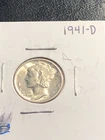 1941 D Mercury Dime BU Condition