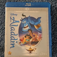 Disney Aladdin Diamond Edition Blu-ray DVD Digital HD Bonus Genie Outtakes