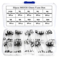 6X30Mm Kfz-Sicherungen 50 Tlg 0,5A Bis 20A FüR Auto & ElektronikgeräTe