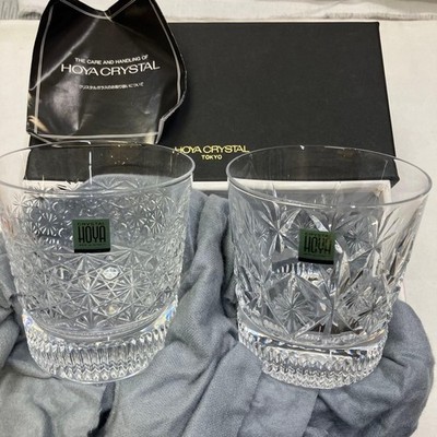 HOYA CRYSTAL Rock Glass 2pcs set 9x8.5cm/3.54x3.34'' HOYA CRYSTAL #2