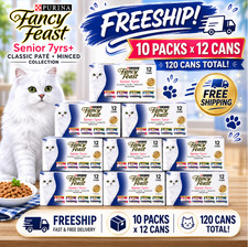 10 Packs Fancy Feast® Senior Senior Cat Wet Food - Variety Pack, 12 CT, 36 OZ 3.58 per gallon
