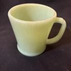 Vintage Fire King D Handle Coffee Cup Mug Jadeite Oven Glass