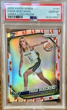 2025 Panini Prizm WNBA Rookie Variation Paige Bueckers Logo Prizm (RC)PSA 10