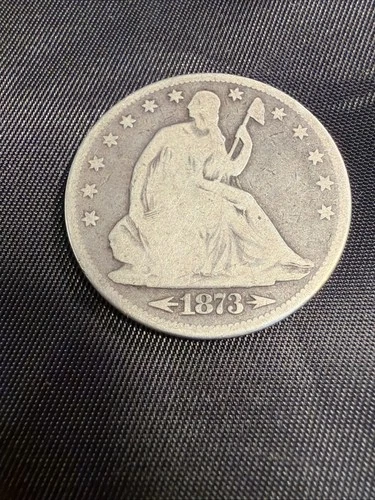 1873-P Seated Liberty Half Dollar - US 50c Silver Coin