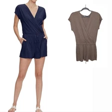 Michael Stars Cafe Pixie Romper Stretchy Comfy Beach Resortwear Size Small