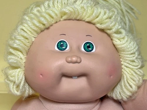 Vintage Coleco Cabbage Patch Dolls (1983, 1985) Blue Green Eyes Lot of 3