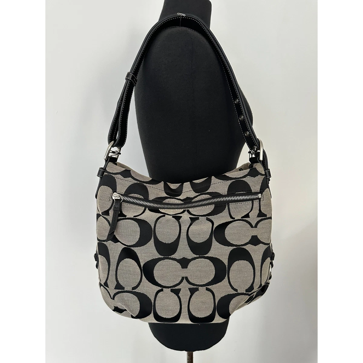 バッグ COACH Signature 2Way Shoulder Hobo Bag Coach Hobo Handbags & Bags Cotton Exterior for Women for sale | eBay