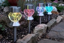 Garden Mile 4Pcs Solar Lights Outdoor Stake Light Waterproof...