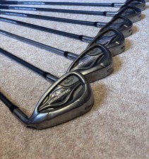 Callaway XR Steelhead Irons 4-PW Stiff Flex Graphite Shafts Good Condition