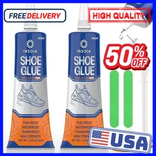 Shoe Glue Sole Repair Kit 15ML x2 Heavy Duty Shoe Adhesive Waterproof Flexible.