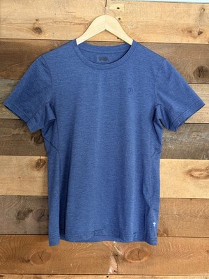 Fjällräven Abisko Day Hike T-Shirt Womens Medium Blue Short Sleeve 