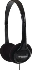 Koss KPH7 Lightweight On-Ear Headphones, Black, Portable Wired Audio