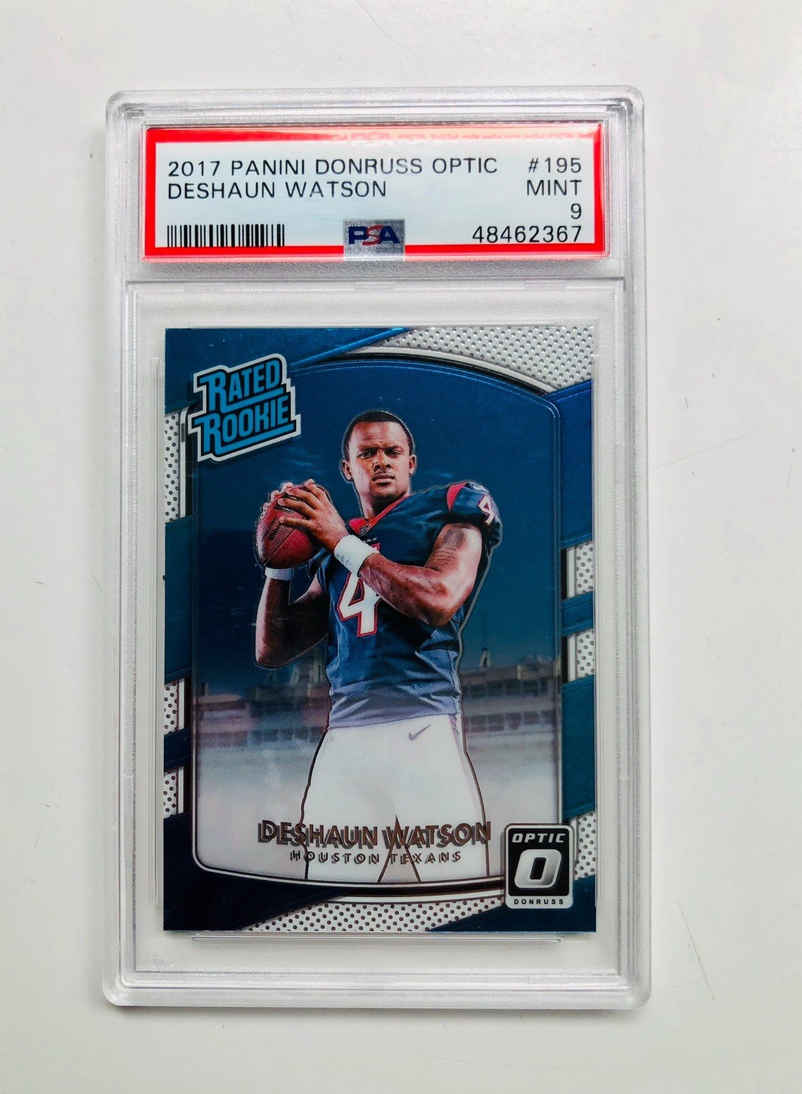 2017 Optic DESHAUN WATSON Rated Rookie RC #195 PSA 9 MINT