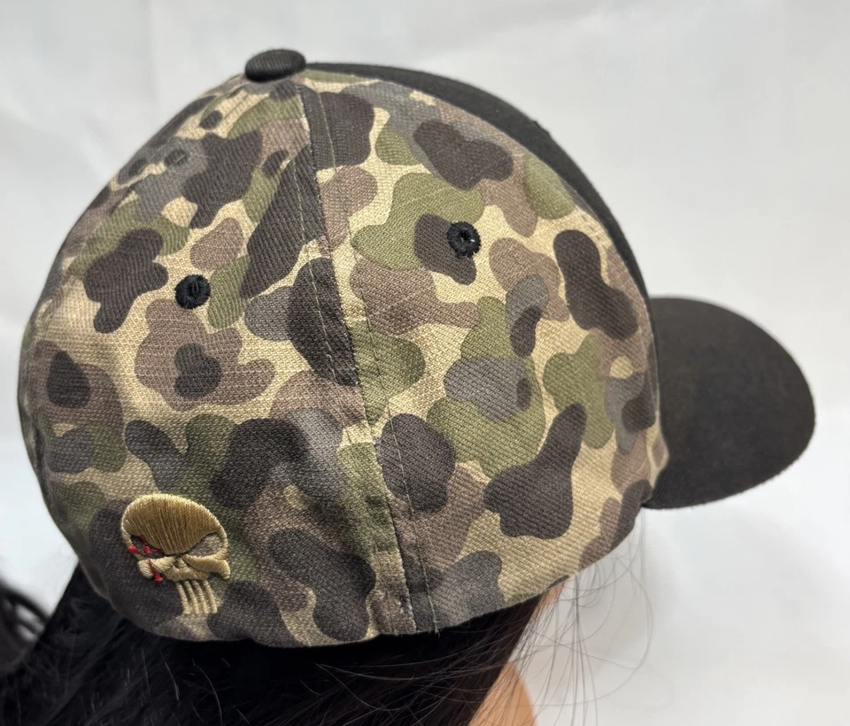 Gorra Hooey Chris Kyle Edition Flexfit S/M Camuflada Ala Bandera EE. UU. Gorra Camionero Occidental Foto 2 de 4