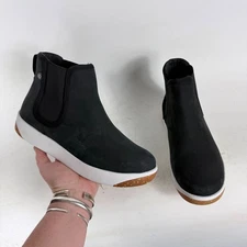 Bogs Kicker Chelsea Rain Boots Women's 8 Black Waterproof Slip-On Comfort