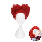 Alice in Wonderland Red Queen Cosplay Wig Role Play Queen of Hearts Costume Hair
