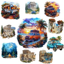 Interesting Wooden Jigsaw Puzzle Artistic Home Decor Christmas and Halloween Gif